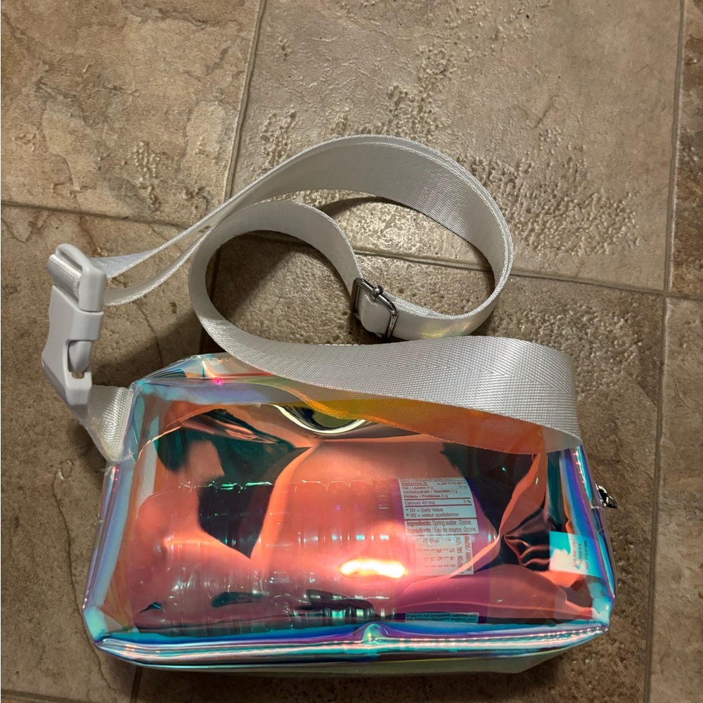 Holographic clear laser Crossbody Bag-perfect for concert or beach party